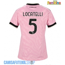 Camisa de time de futebol Juventus Manuel Locatelli #5 Replicas 2º Equipamento Feminina 2026-27 Manga Curta
